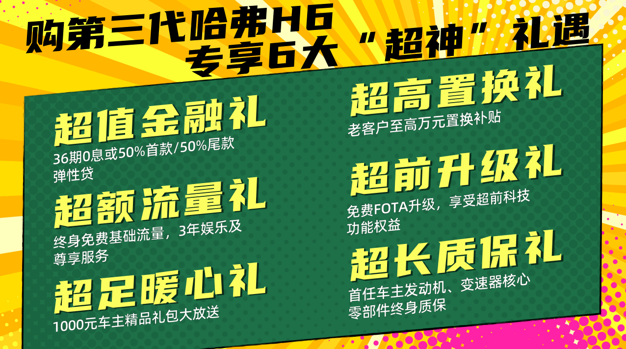 生而巅峰撼世而来 第三代哈弗H6正式上市 售价11.59-13.49万元