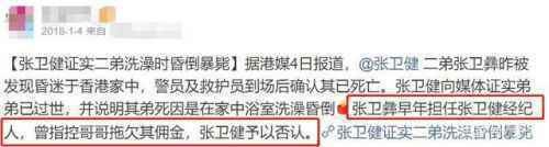 张卫健亏150万贱卖花园豪宅 弟弟曾在此屋内猝死