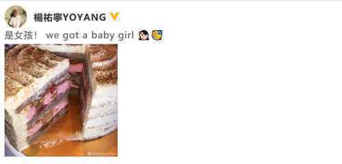 杨祐宁首晒妻子孕肚照超幸福 曾透露怀的是女儿