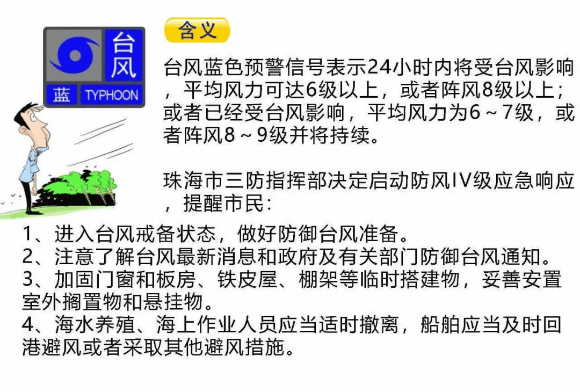 2020年16号台风浪卡影响珠海天气预报：狂风暴雨在路上