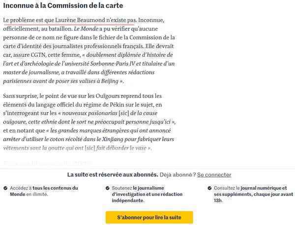 《世界报》,你们必须道歉